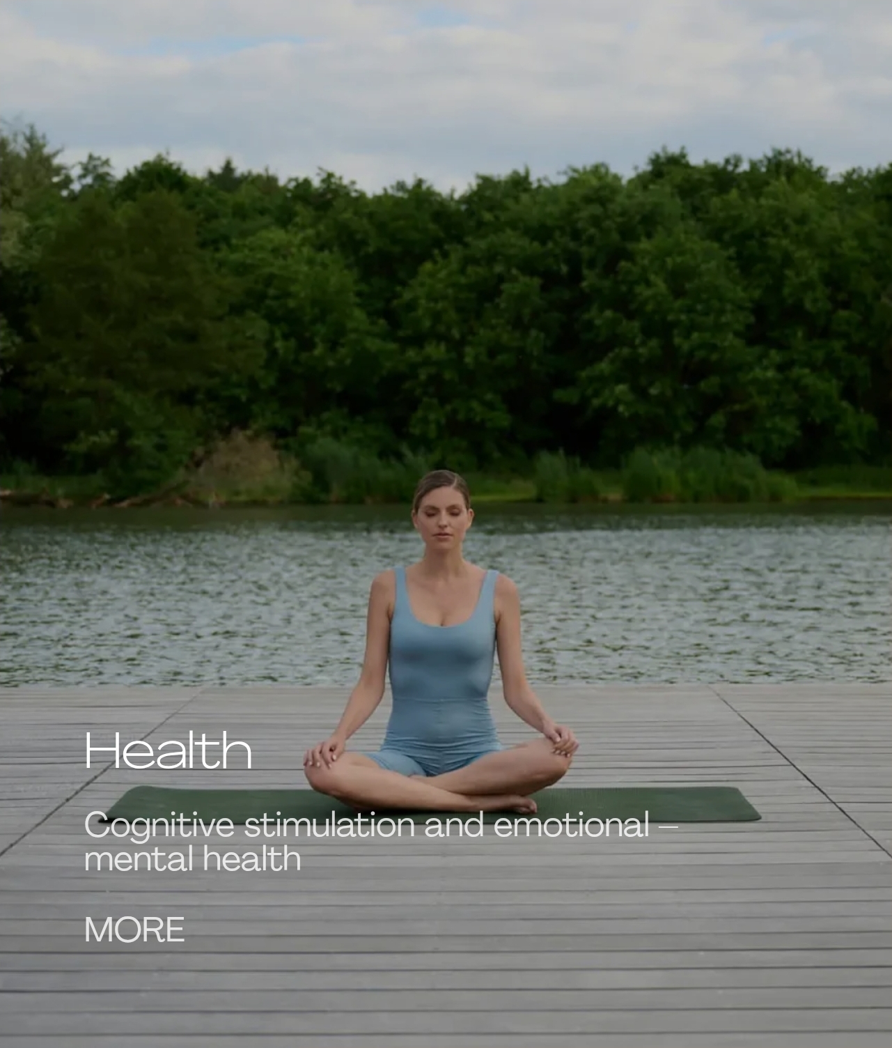 Lakeside meditation at Melea